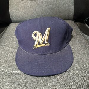 Milwaukee Brewers New Era 59Fifty Hat - Size 7 7/8